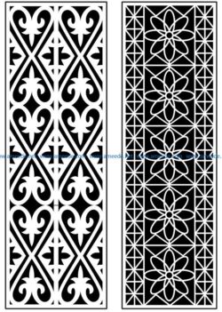 Design pattern panel screen AN00070929 file cdr and dxf free vector download for Laser cut CNC