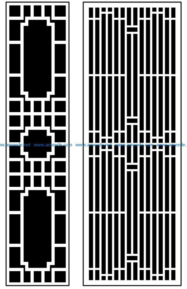 Design pattern panel screen AN00070930 file cdr and dxf free vector download for Laser cut CNC