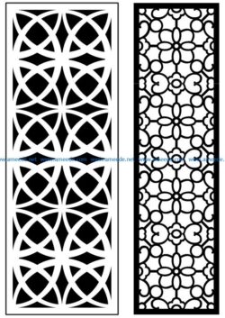 Design pattern panel screen AN00070932 file cdr and dxf free vector download for Laser cut CNC