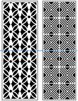 Design pattern panel screen AN00070933 file cdr and dxf free vector download for Laser cut CNC
