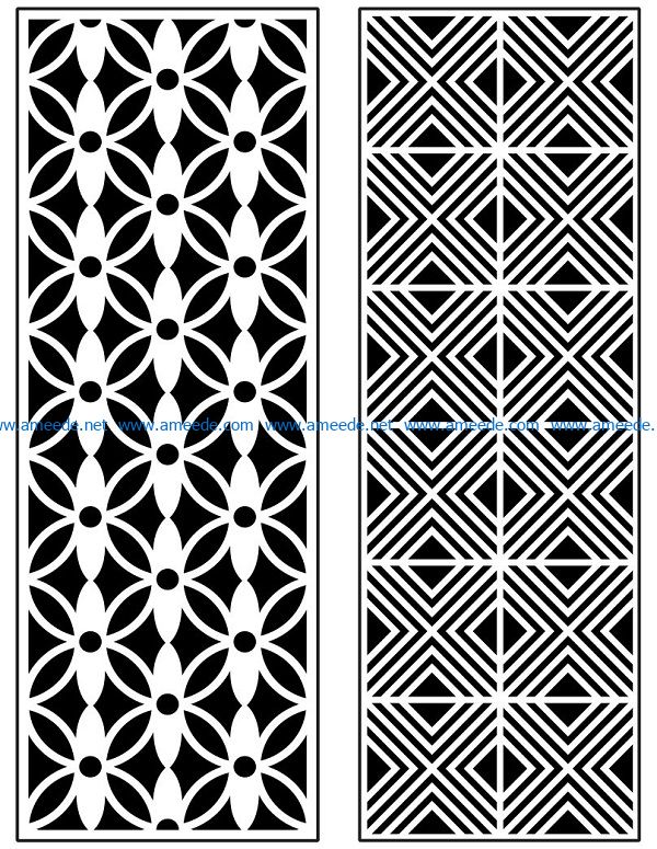 Design pattern panel screen AN00070933 file cdr and dxf free vector download for Laser cut CNC