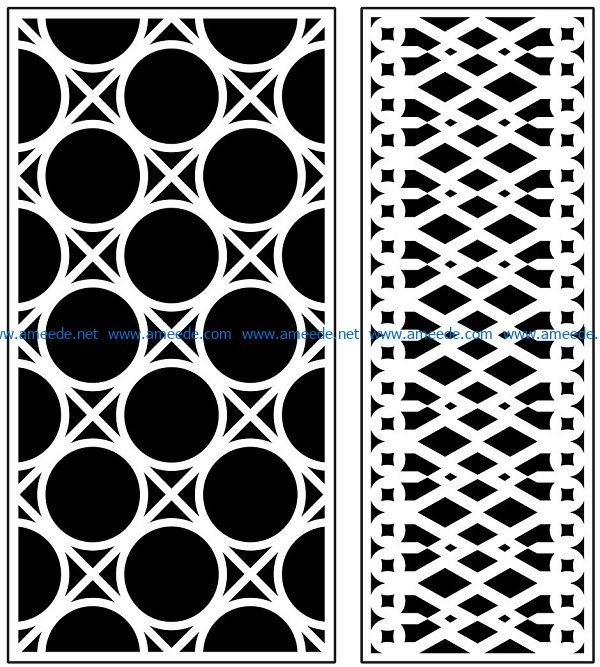 Design pattern panel screen AN00070935 file cdr and dxf free vector download for Laser cut CNC