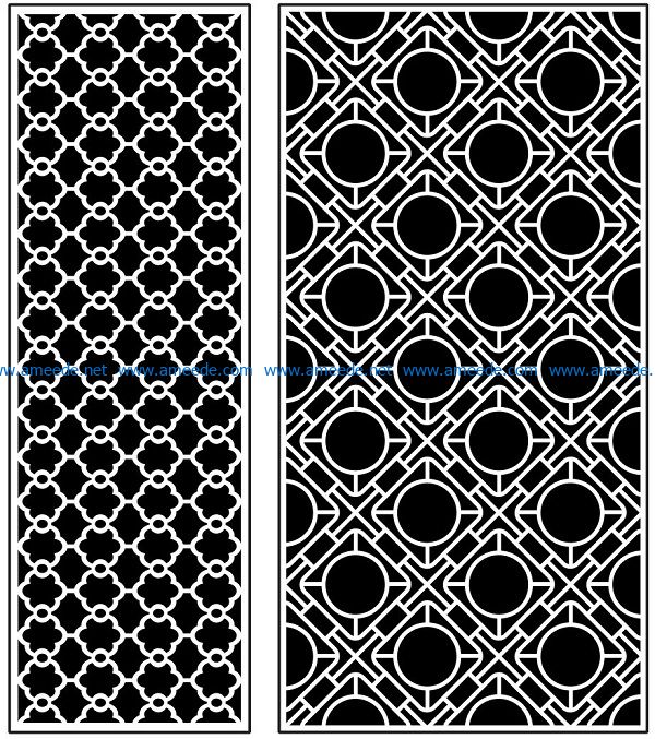 Design pattern panel screen AN00070937 file cdr and dxf free vector download for Laser cut CNC