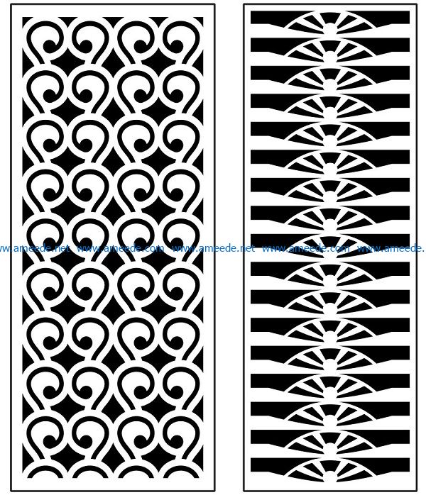 Design pattern panel screen AN00070938 file cdr and dxf free vector download for Laser cut CNC