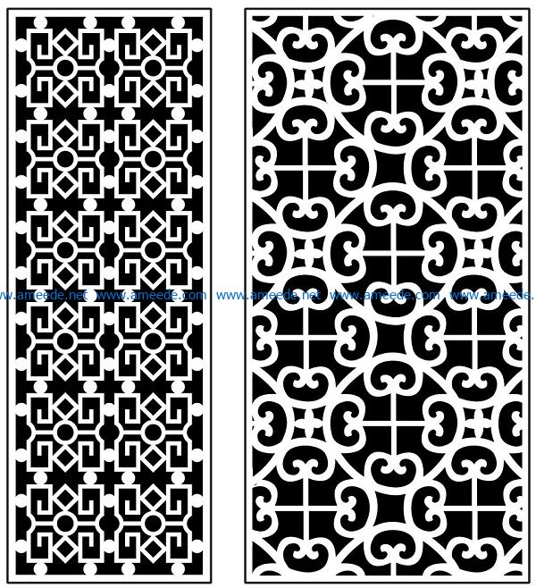 Design pattern panel screen AN00070939 file cdr and dxf free vector download for Laser cut CNC