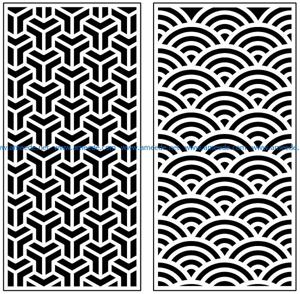 Design pattern panel screen AN00070943 file cdr and dxf free vector download for Laser cut CNC