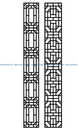 Design pattern panel screen AN00070946 file cdr and dxf free vector download for Laser cut CNC