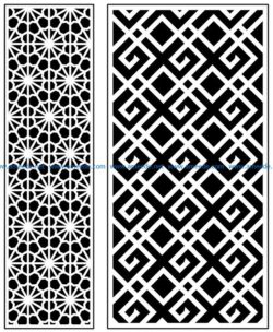 Design pattern panel screen AN00070947 file cdr and dxf free vector download for Laser cut CNC