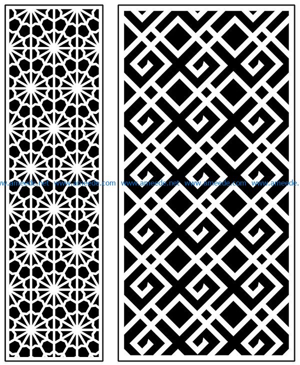 Design pattern panel screen AN00070947 file cdr and dxf free vector download for Laser cut CNC