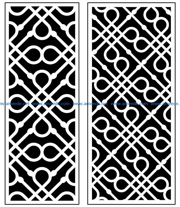 Design pattern panel screen AN00070948 file cdr and dxf free vector download for Laser cut CNC