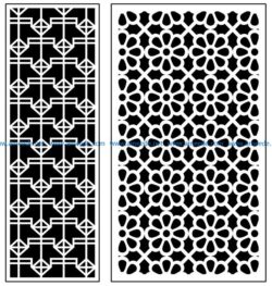 Design pattern panel screen AN00070949 file cdr and dxf free vector download for Laser cut CNC