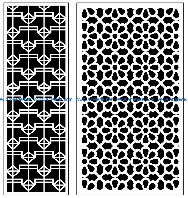 Design pattern panel screen AN00070949 file cdr and dxf free vector download for Laser cut CNC