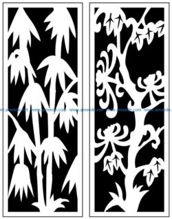 Design pattern panel screen AN00070952 file cdr and dxf free vector download for Laser cut CNC
