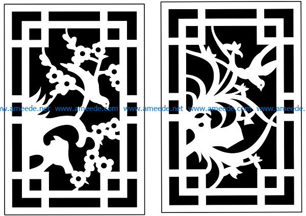 Design pattern panel screen AN00070954 file cdr and dxf free vector download for Laser cut CNC