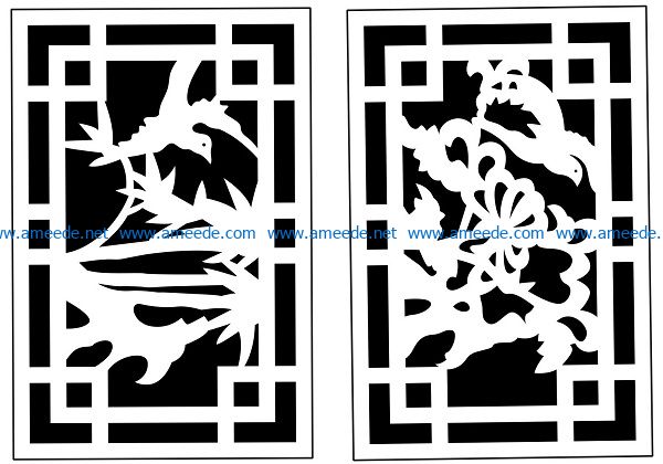 Design pattern panel screen AN00070955 file cdr and dxf free vector download for Laser cut CNC