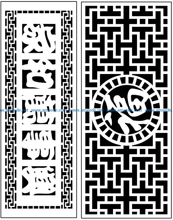 Design pattern panel screen AN00070964 file cdr and dxf free vector download for Laser cut CNC