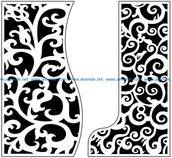 Design pattern panel screen AN00070967 file cdr and dxf free vector download for Laser cut CNC