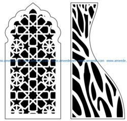 Design pattern panel screen AN00070968 file cdr and dxf free vector download for Laser cut CNC