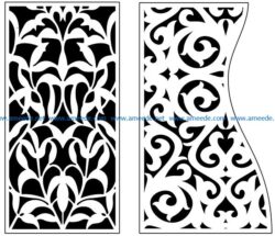 Design pattern panel screen AN00070969 file cdr and dxf free vector download for Laser cut CNC