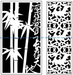 Design pattern panel screen AN00070970 file cdr and dxf free vector download for Laser cut CNC