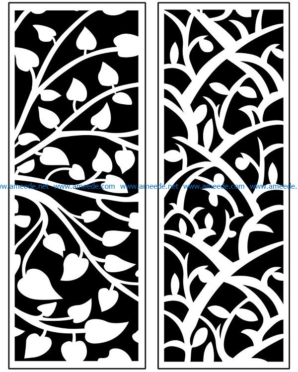Design pattern panel screen AN00070983 file cdr and dxf free vector download for Laser cut CNC