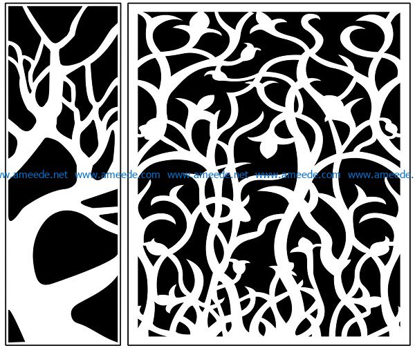 Design pattern panel screen AN00070984 file cdr and dxf free vector download for Laser cut CNC
