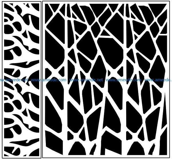 Design pattern panel screen AN00070988 file cdr and dxf free vector download for Laser cut CNC