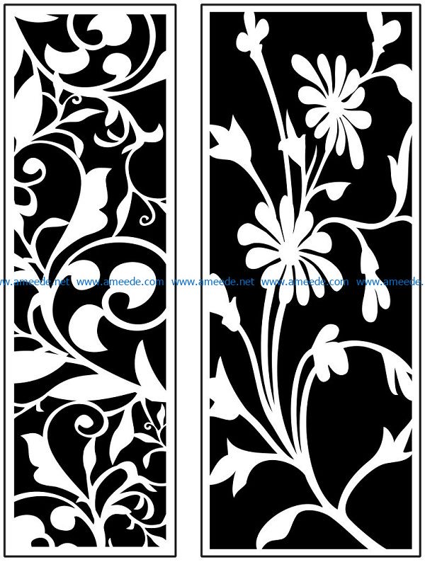 Design pattern panel screen AN00070997 file cdr and dxf free vector download for Laser cut CNC