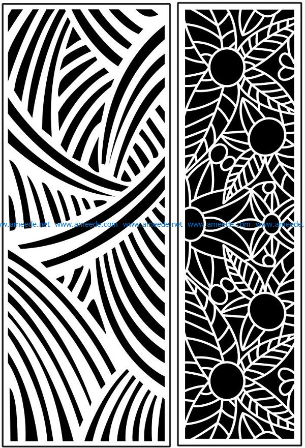 Design pattern panel screen AN00071000 file cdr and dxf free vector download for Laser cut CNC