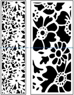 Design pattern panel screen AN00071001 file cdr and dxf free vector download for Laser cut CNC