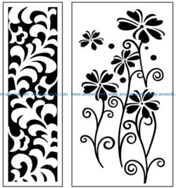 Design pattern panel screen AN00071002 file cdr and dxf free vector download for Laser cut CNC