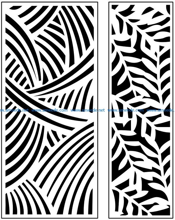 Design pattern panel screen AN00071004 file cdr and dxf free vector download for Laser cut CNC