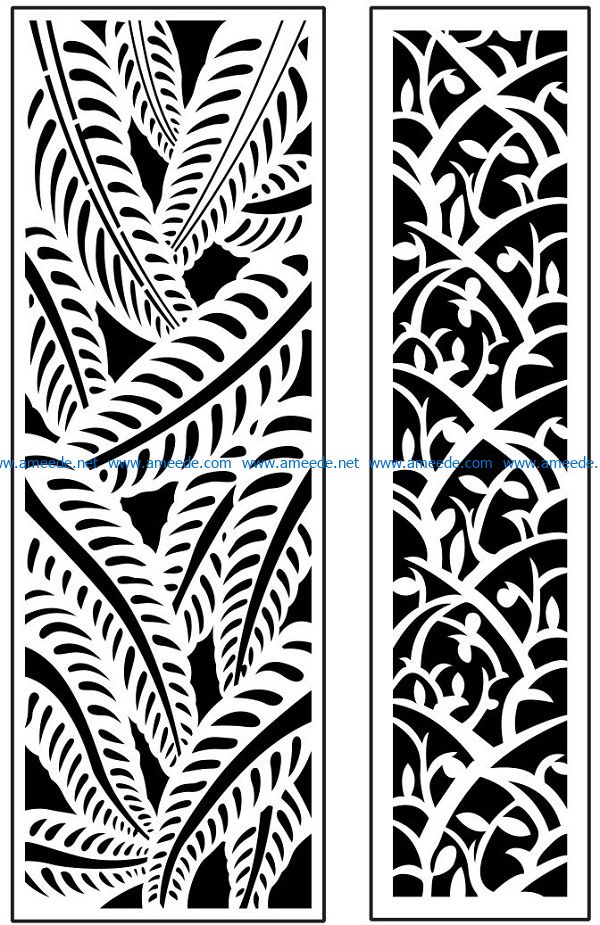 Design pattern panel screen AN00071005 file cdr and dxf free vector download for Laser cut CNC