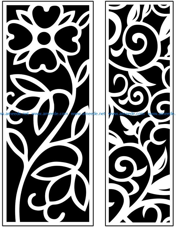 Design pattern panel screen AN00071006 file cdr and dxf free vector download for Laser cut CNC