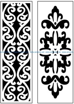 Design pattern panel screen AN00071007 file cdr and dxf free vector download for Laser cut CNC