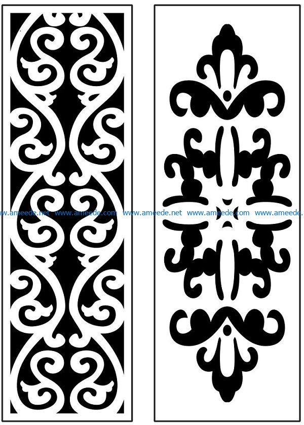 Design pattern panel screen AN00071007 file cdr and dxf free vector download for Laser cut CNC