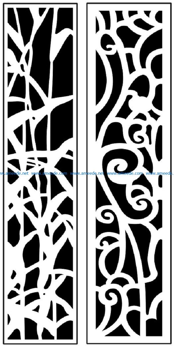 Design pattern panel screen AN00071008 file cdr and dxf free vector download for Laser cut CNC