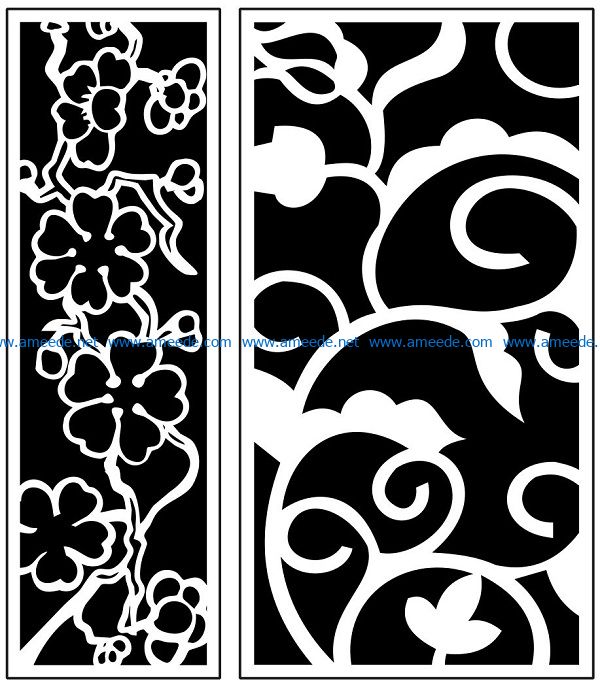Design pattern panel screen AN00071012 file cdr and dxf free vector download for Laser cut CNC