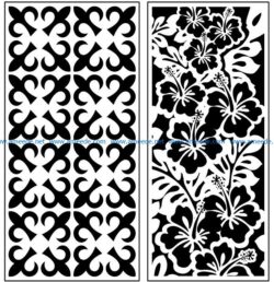 Design pattern panel screen AN00071013 file cdr and dxf free vector download for Laser cut CNC