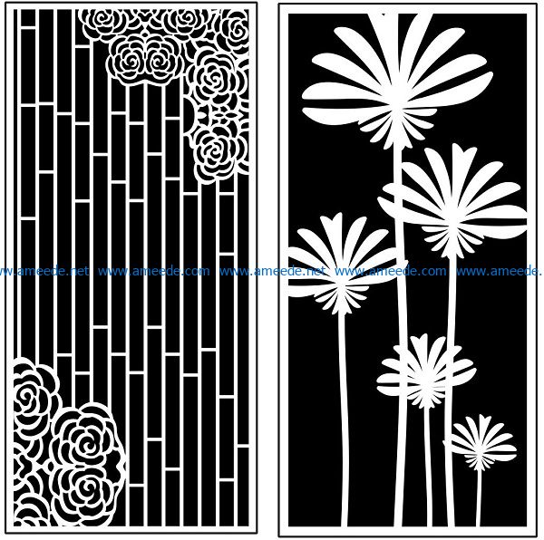 Design pattern panel screen AN00071014 file cdr and dxf free vector download for Laser cut CNC