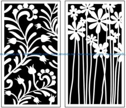 Design pattern panel screen AN00071015 file cdr and dxf free vector download for Laser cut CNC