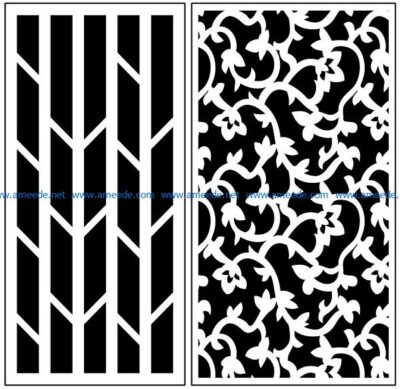 Design pattern panel screen AN00071018 file cdr and dxf free vector download for Laser cut CNC