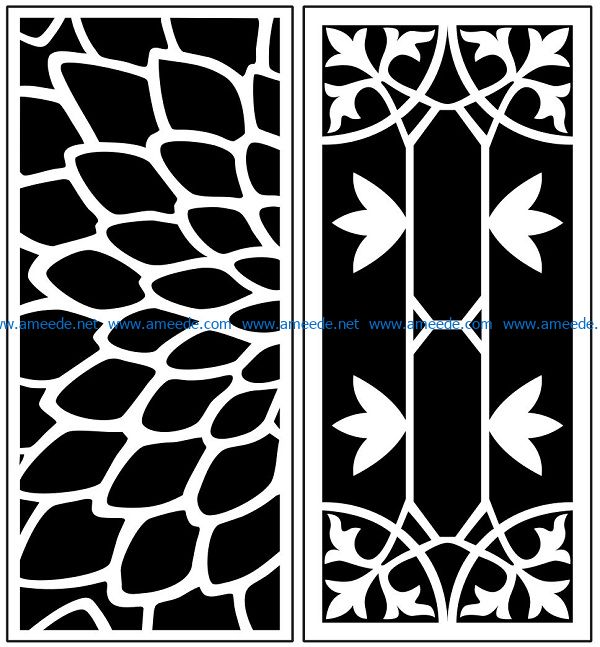 Design pattern panel screen AN00071019 file cdr and dxf free vector download for Laser cut CNC