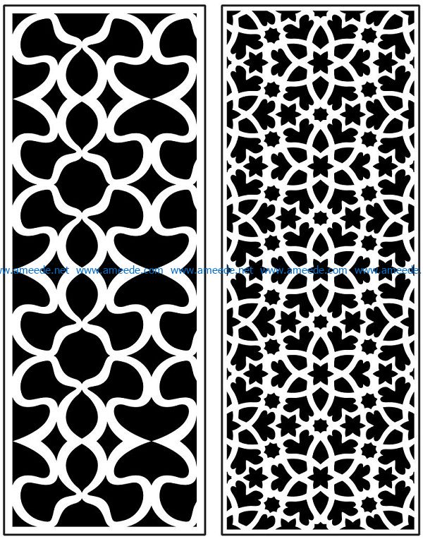 Design pattern panel screen AN00071022 file cdr and dxf free vector download for Laser cut CNC