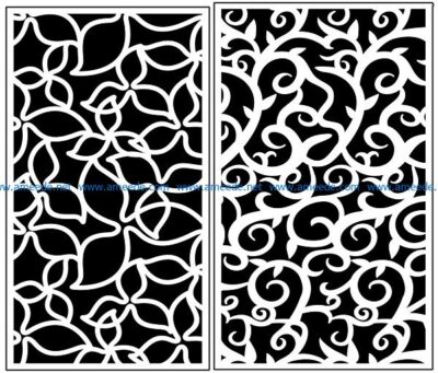 Design pattern panel screen AN00071026 file cdr and dxf free vector download for Laser cut CNC