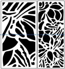 Design pattern panel screen AN00071033 file cdr and dxf free vector download for Laser cut CNC