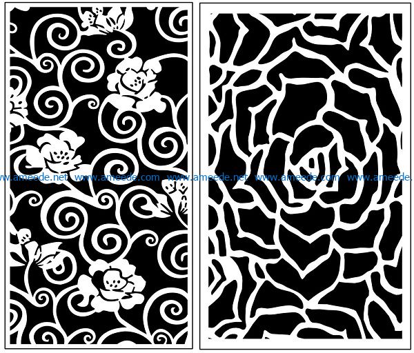 Design pattern panel screen AN00071036 file cdr and dxf free vector download for Laser cut CNC
