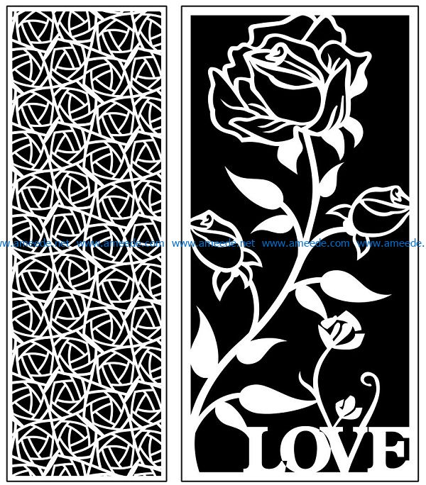 Design pattern panel screen AN00071039 file cdr and dxf free vector download for Laser cut CNC