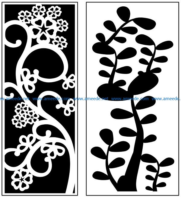Design pattern panel screen AN00071052 file cdr and dxf free vector download for Laser cut CNC