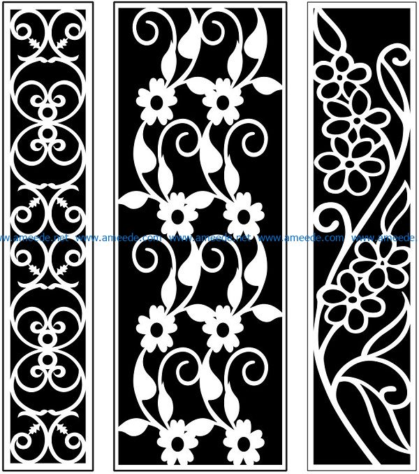 Design pattern panel screen AN00071054 file cdr and dxf free vector download for Laser cut CNC